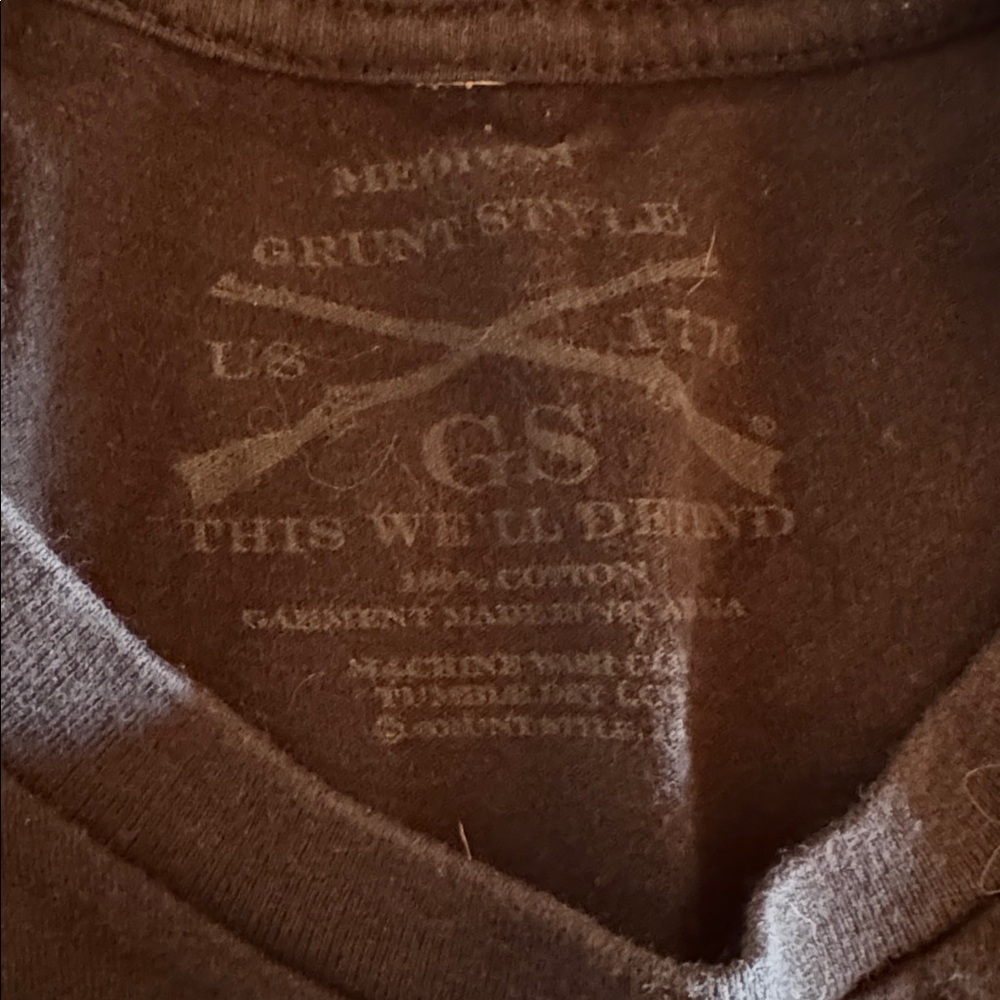 Grunt Style Dark Brown Graphic Tee - Picture 2 of 3